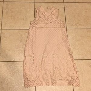 Pretty nude lace dress